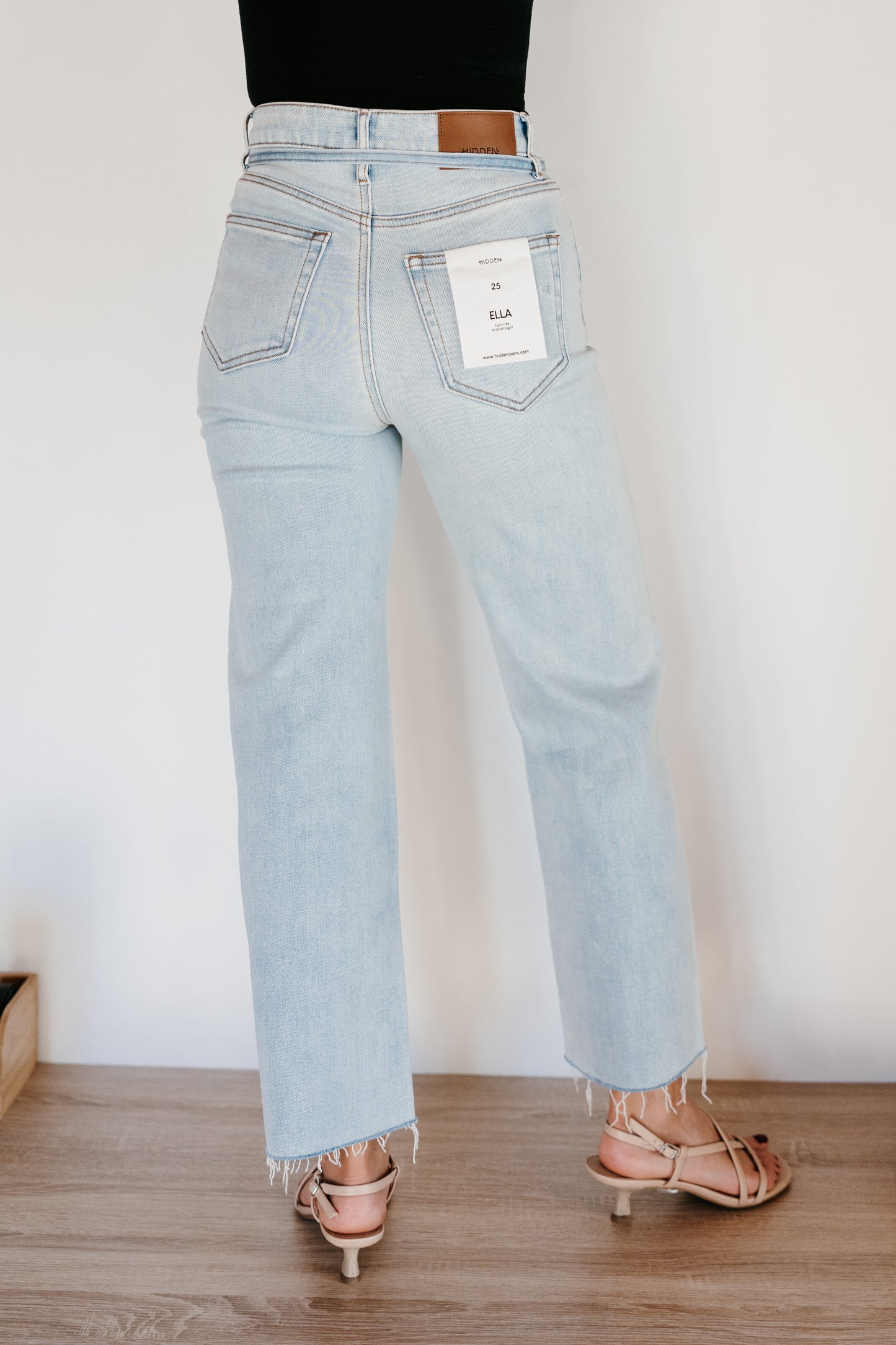 Hidden Ella Tie Waist Stretch Wide Leg