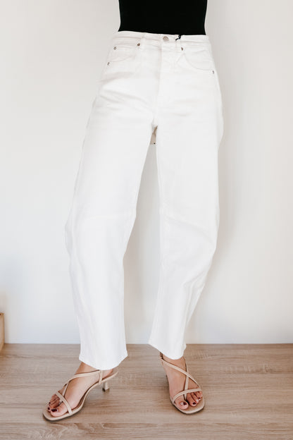 Habitual Harper High Rise Cropped Barrel Jean