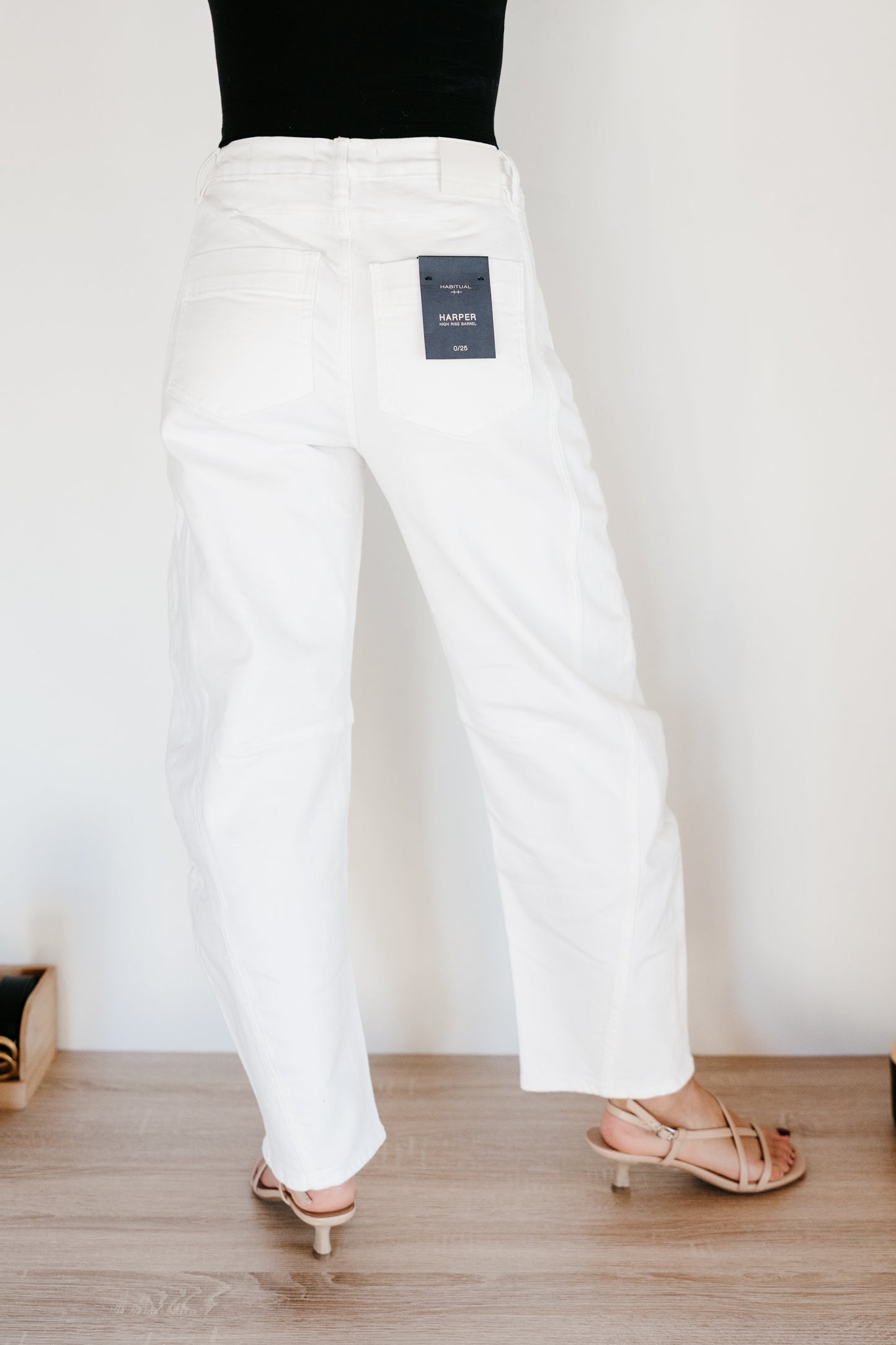 Habitual Harper High Rise Cropped Barrel Jean
