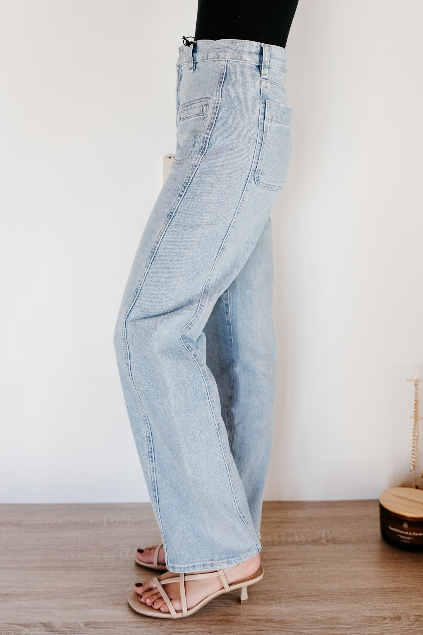 Habitual Evie Long Patch Barrel Jeans