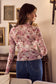 So Me Floral Print Mesh Knit Long Sleeve Top