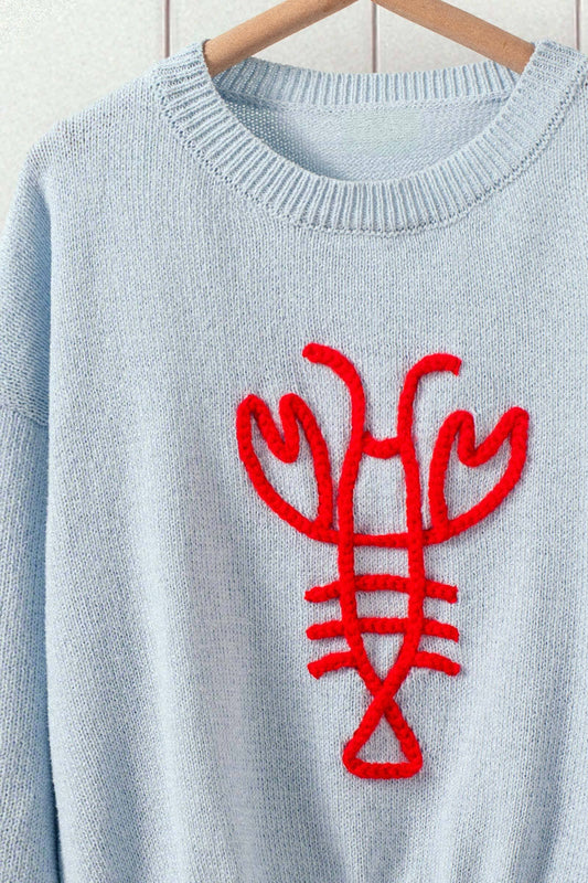 Urban Daisy Lobster Knit Sweater