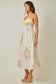 Mystree Embroidered Floral Midi Dress