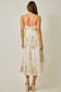 Mystree Embroidered Floral Midi Dress