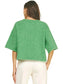 Pinch Button Down Short Sleeve Sweater