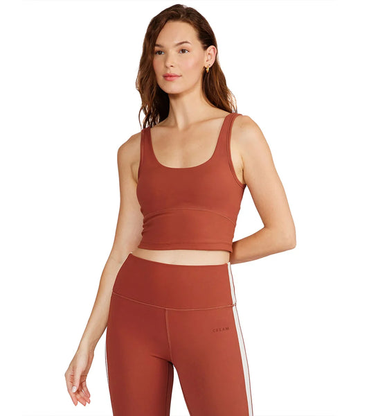 Cream Yoga Ali Tank Bra