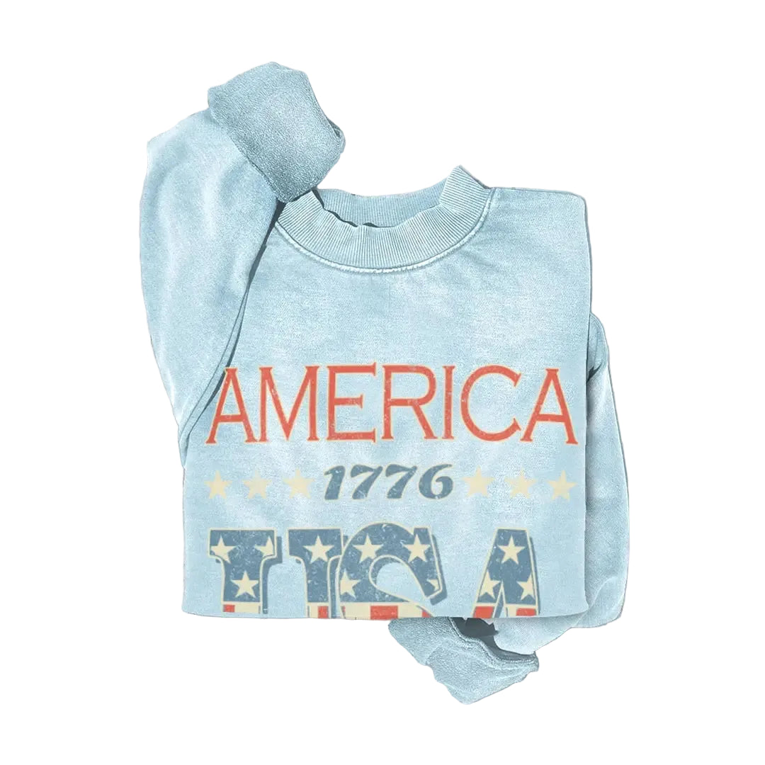 American 1776 USA Mineral Graphic Sweatshirt