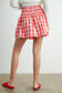 Buttermelon Checked Patterned Plaid Skirt