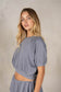 Lalamia Heather French Terry Cropped Sweatshirt