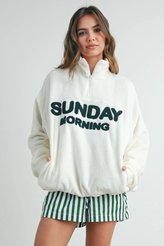 Buttermelon Sunday Morning Half-Zip Pullover