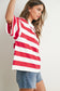 Buttermelon Striped Oversized Polo Shirt