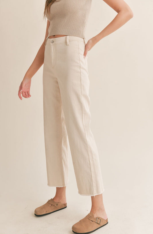 Clear Eyes Wide Leg Denim Pants