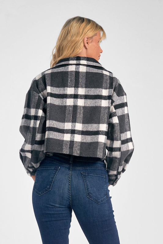 Crop Button Down Jacket