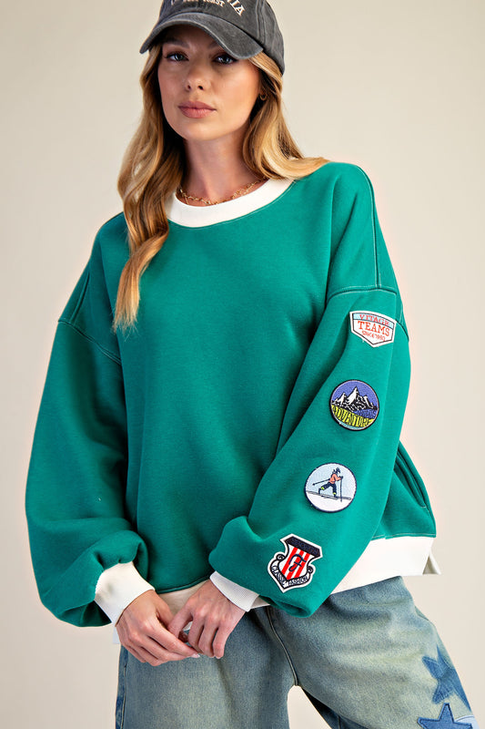 Easel boxy Soft Washed Terry Pullover