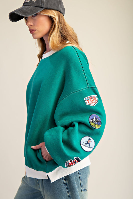 Easel boxy Soft Washed Terry Pullover