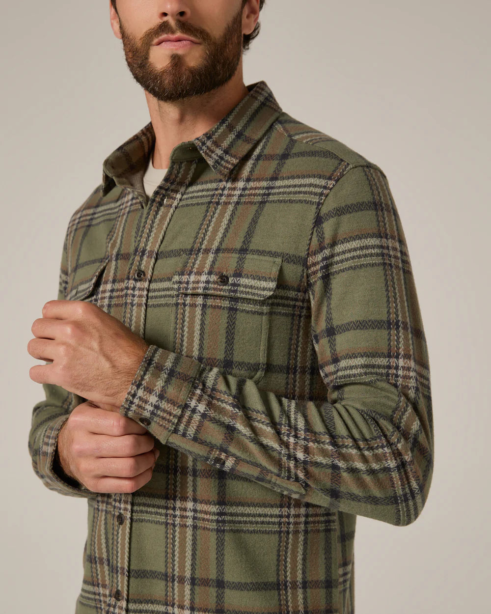 7 Diamonds Generation™ Plaid Soft Knit Shirt