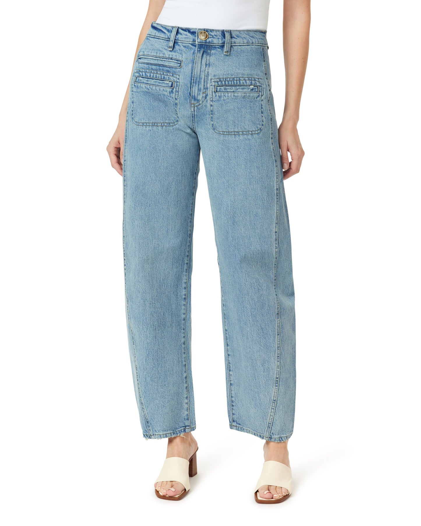 Habitual Evie Long Patch Barrel Jeans