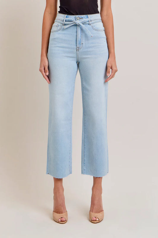Hidden Ella Tie Waist Stretch Wide Leg