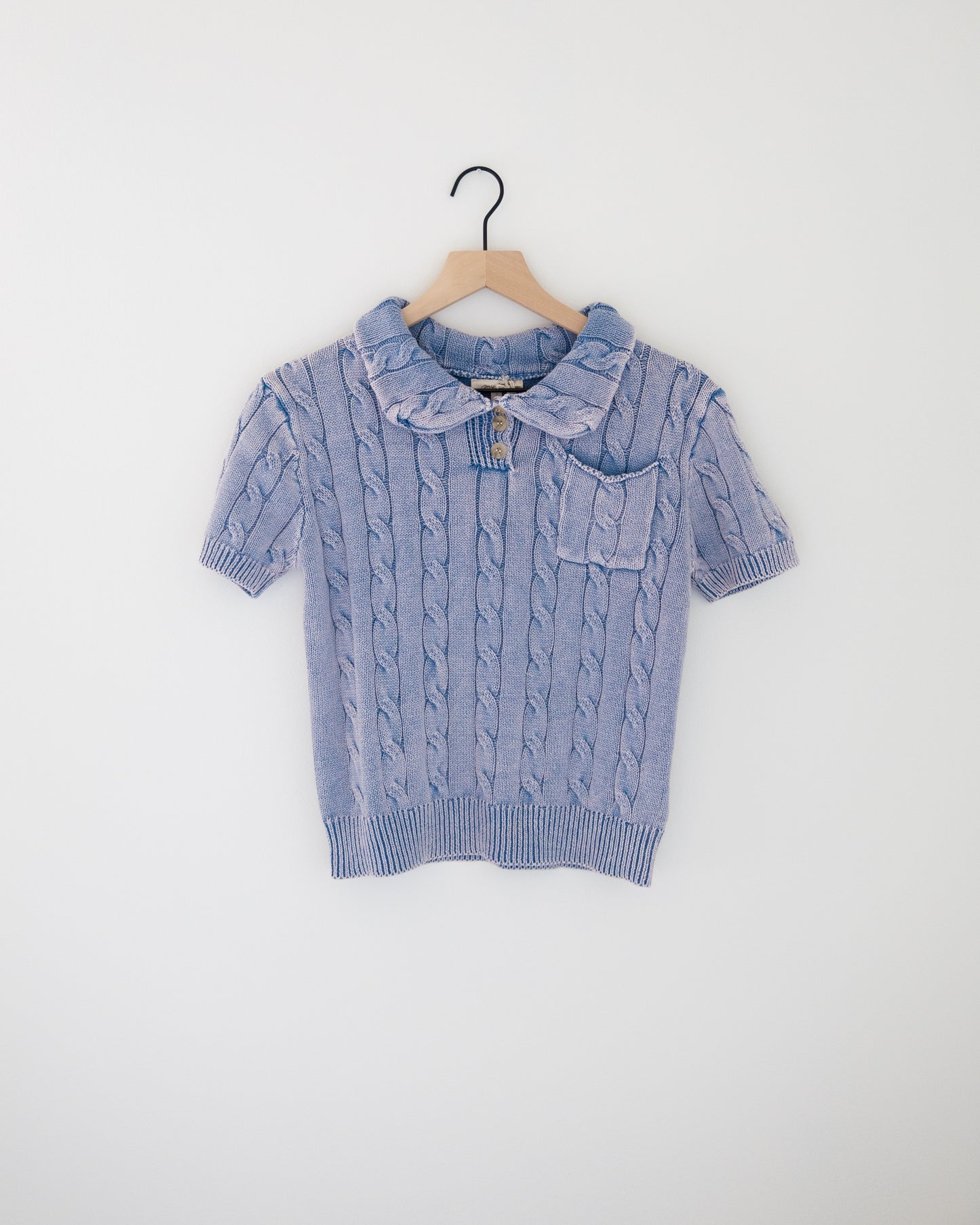 Mystree Washed Polo Sweater