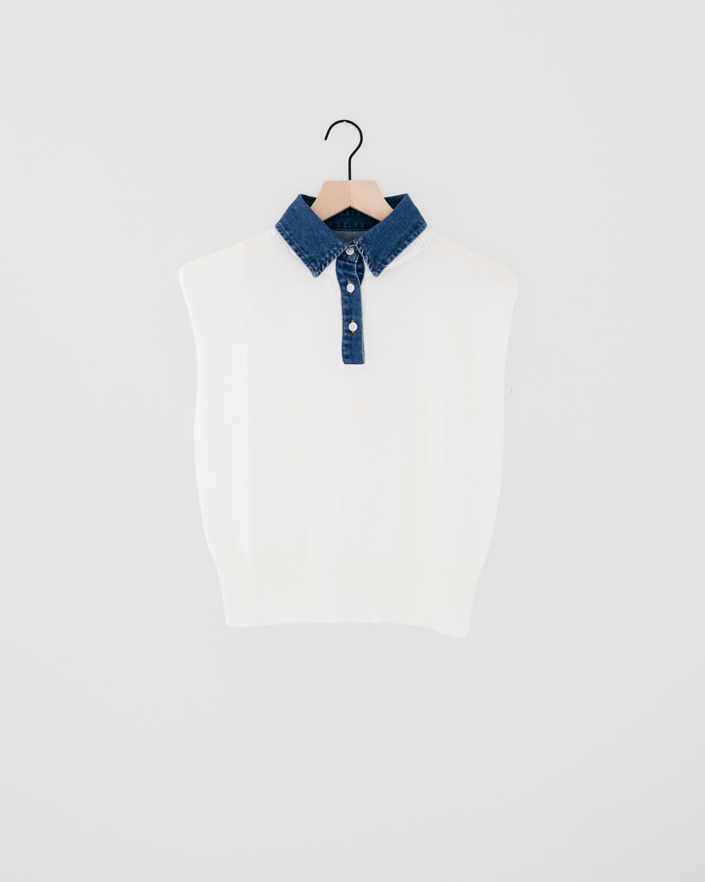 Elan Mix Media Cap Sleeve Sweater