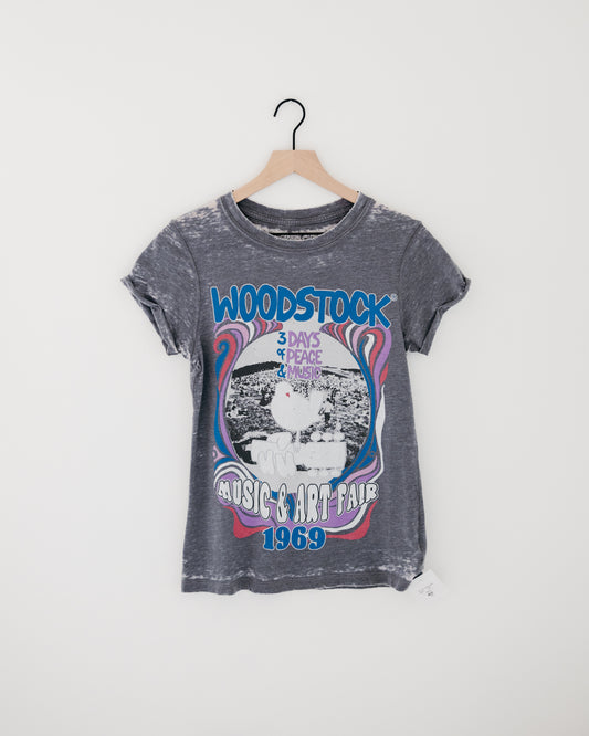 Recycled Karma Woodstock 1969 Burnout Tee