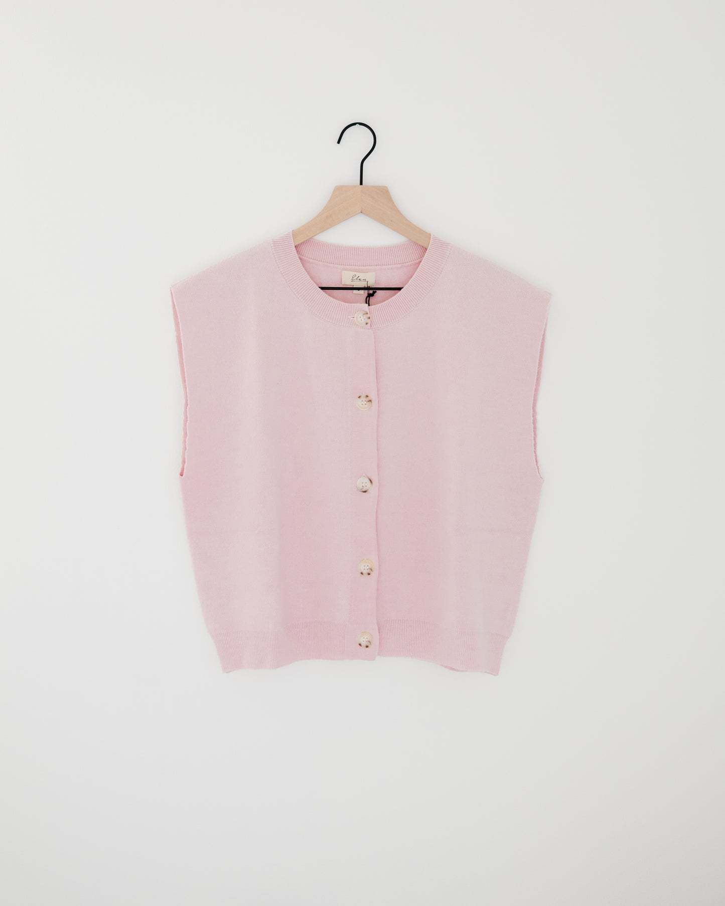 Elan Crewneck Cap Sleeve sweater