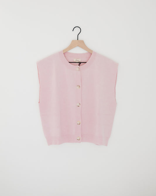 Elan Crewneck Cap Sleeve sweater