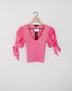 Papermoon Camilla V-Neck Puff Sleeve Top