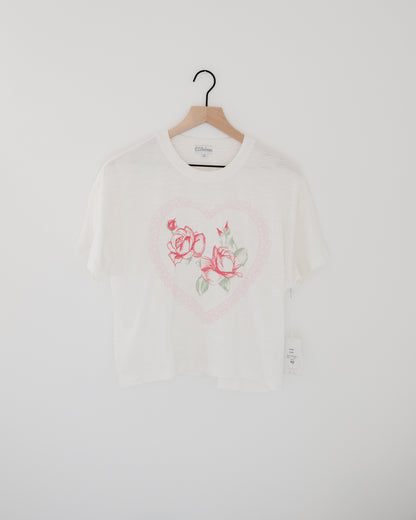 PJ Salvage Roses Are Pink Heart Bloom Graphic T-Shirt