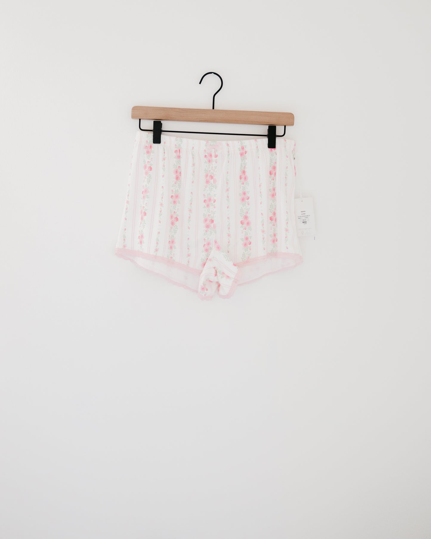 PJ Salvage Roses Are Pink Petal Dream Pointelle Shorts
