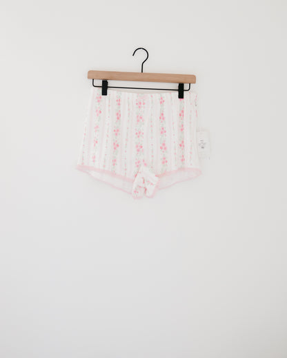 PJ Salvage Roses Are Pink Petal Dream Pointelle Shorts