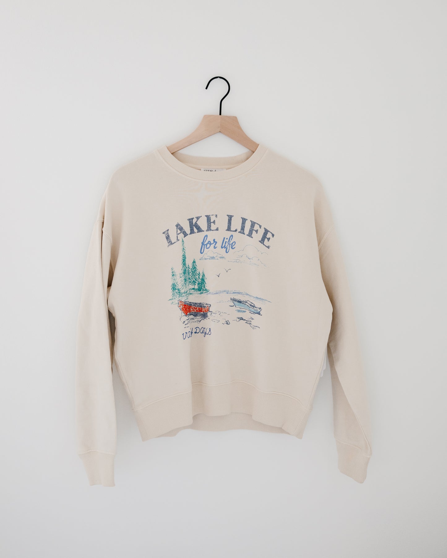 PJ Salvage Washed Away Lake Life Pullover