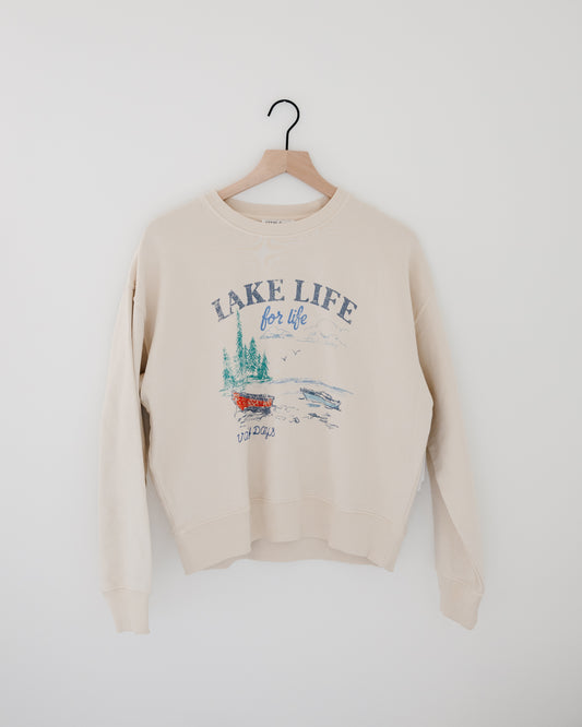 PJ Salvage Washed Away Lake Life Pullover