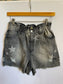 Star Washed Denim Shorts