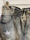 Star Washed Denim Shorts