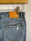 Medium Wash Ripped Cropped Jeans