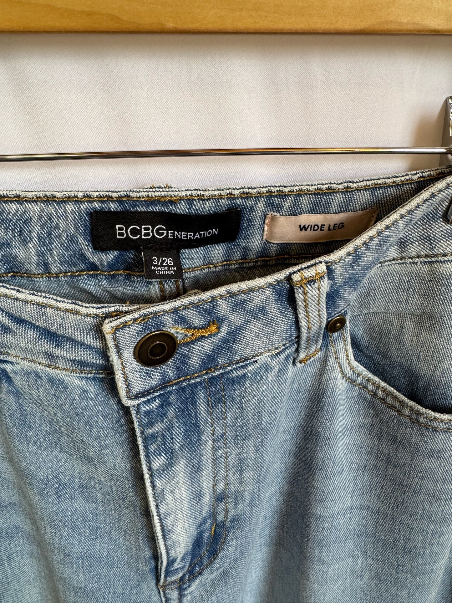 Light Wash Wide Leg Jeans