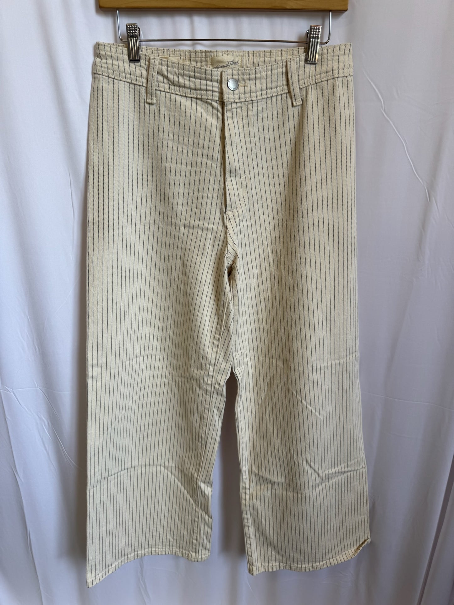 Sailor Pinstripe Wide Leg Jeans