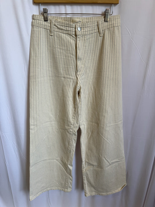 Sailor Pinstripe Wide Leg Jeans