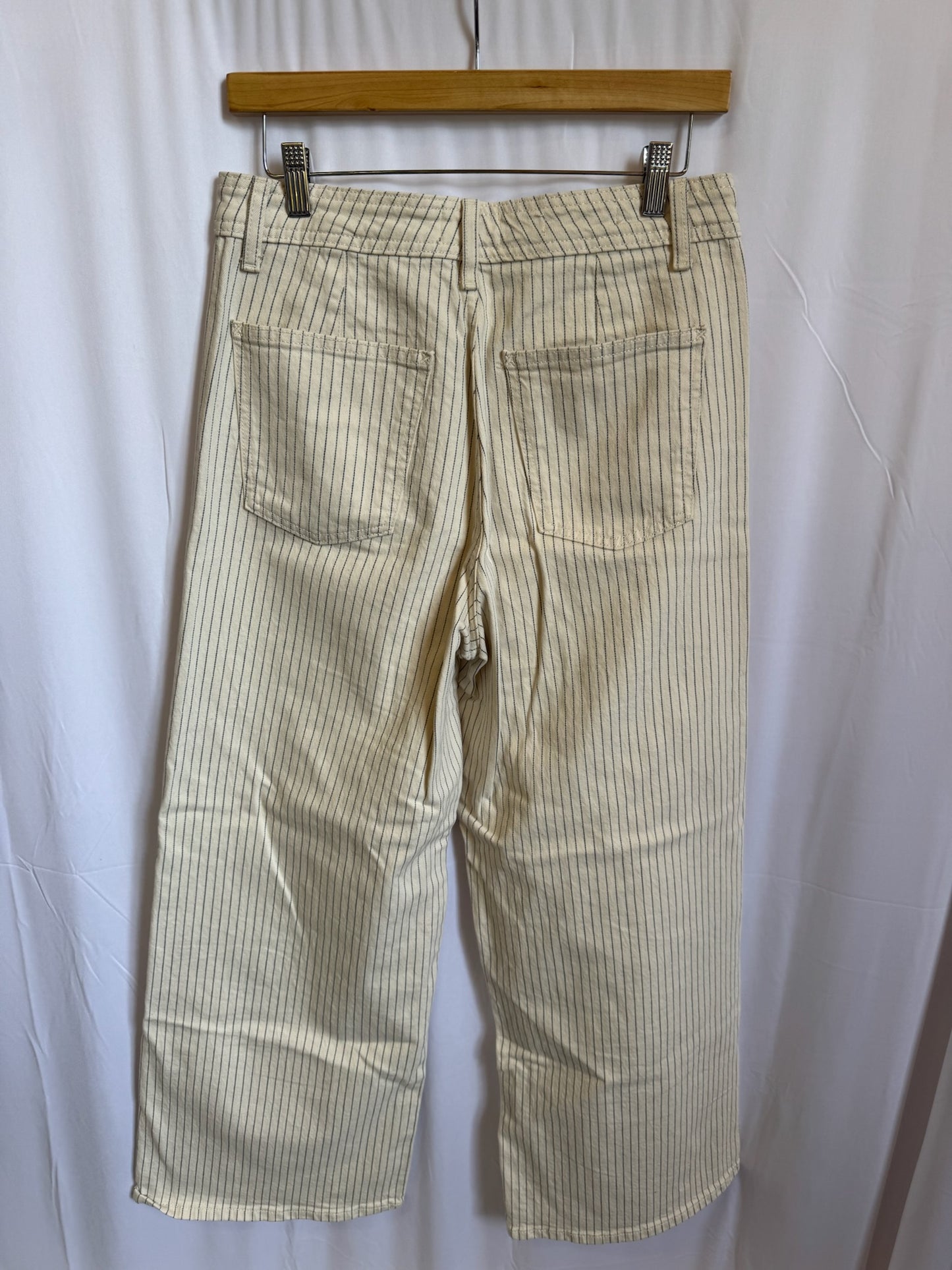 Sailor Pinstripe Wide Leg Jeans
