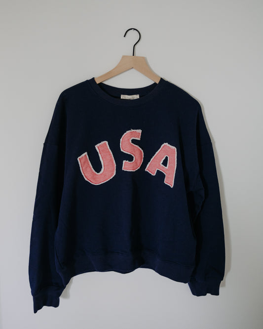 USA Patchwork Pullover