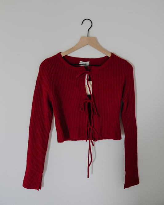 Dress Forum Anywhere Front Tie Sweater
