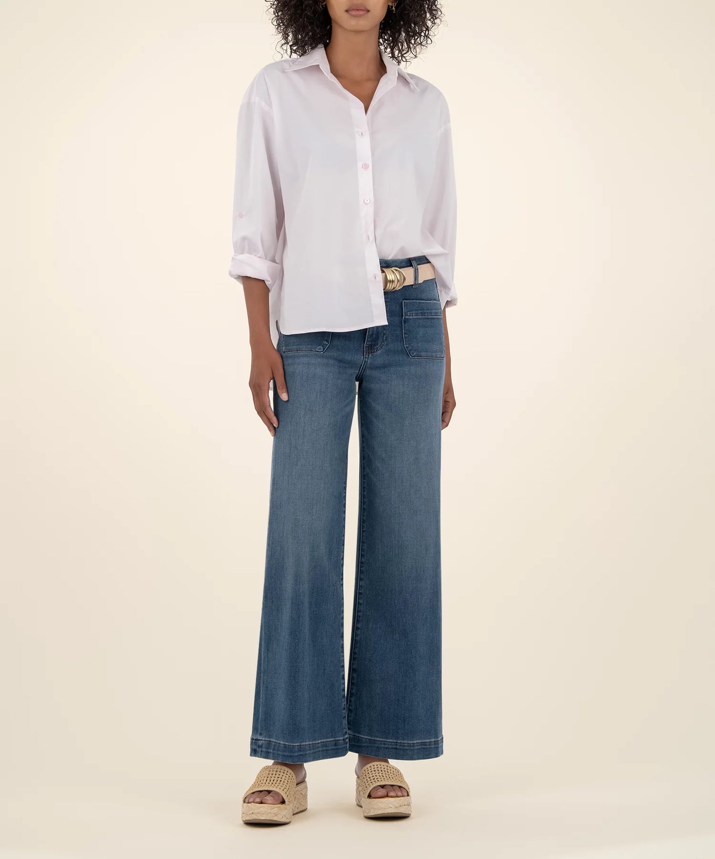 Kut from the Kloth Meg High Rise Wide Leg Jeans
