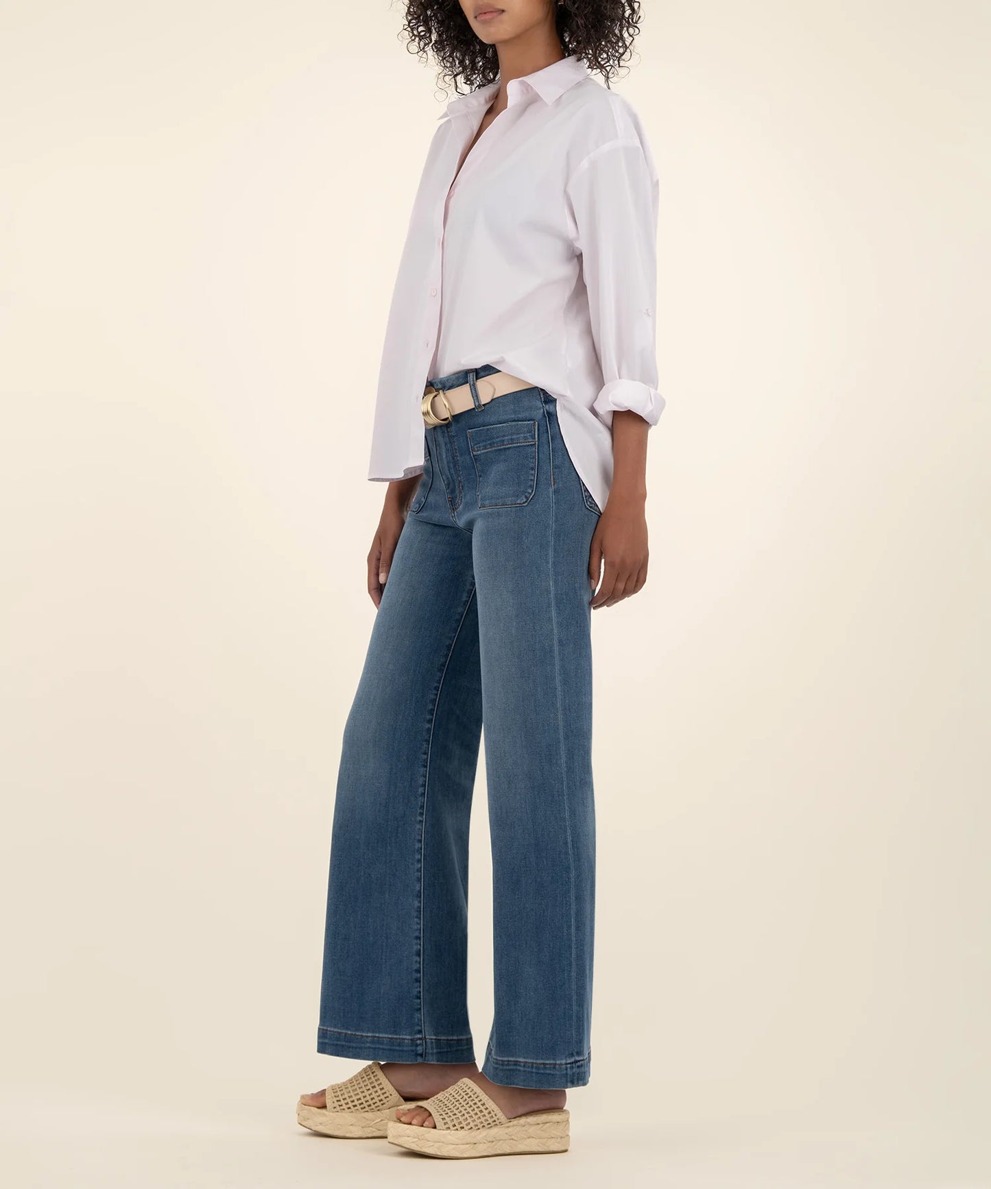 Kut from the Kloth Meg High Rise Wide Leg Jeans
