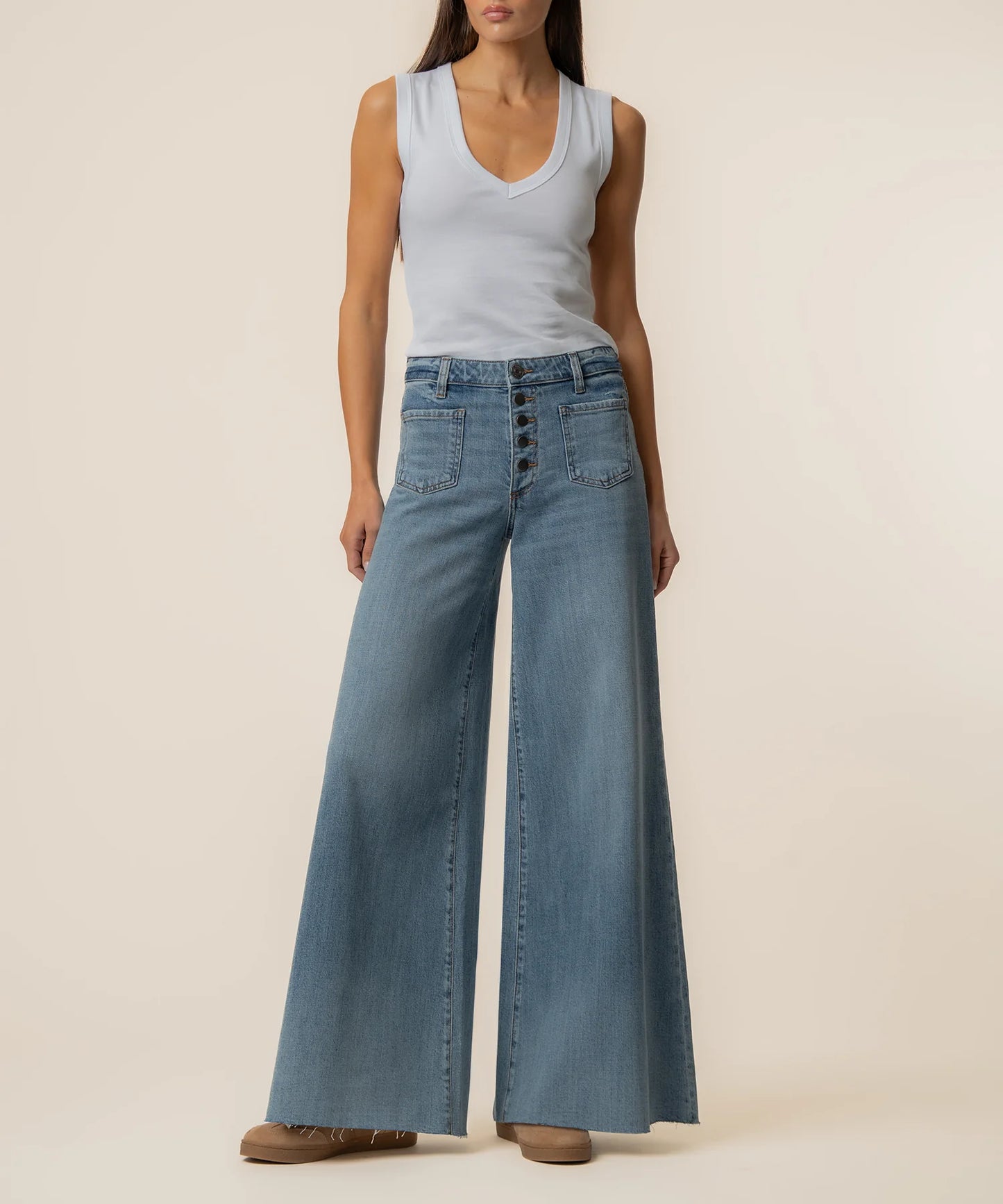 Kut from the Kloth Blake High Rise Super Wide Leg Jeans