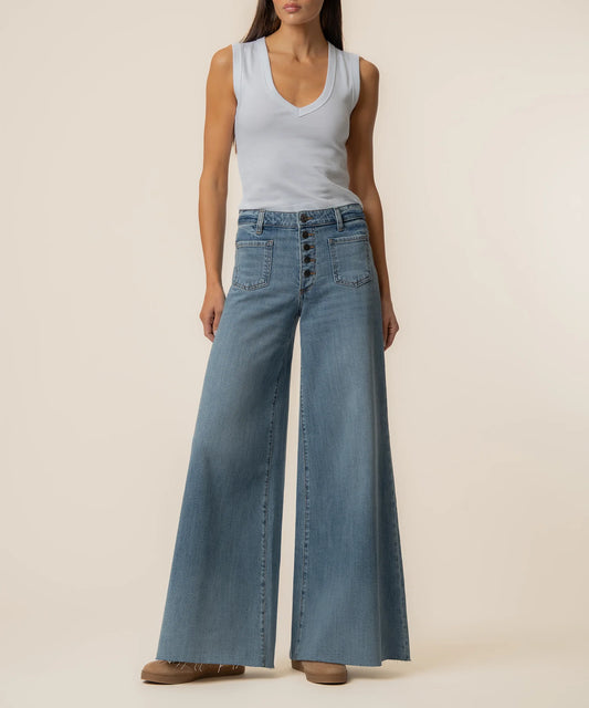 Kut from the Kloth Blake High Rise Super Wide Leg Jeans