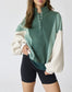 Papermoon Emma Washed Colorblock Sweatshirt