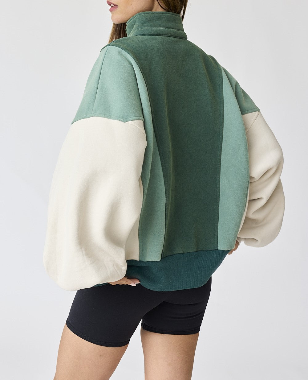 Papermoon Emma Washed Colorblock Sweatshirt