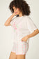 PJ Salvage Roses Are Pink Heart Bloom Graphic T-Shirt