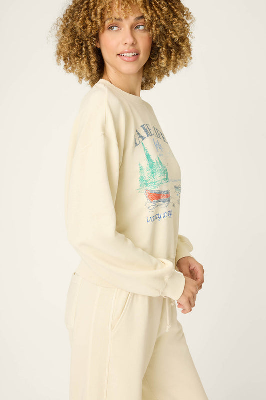 PJ Salvage Washed Away Lake Life Pullover